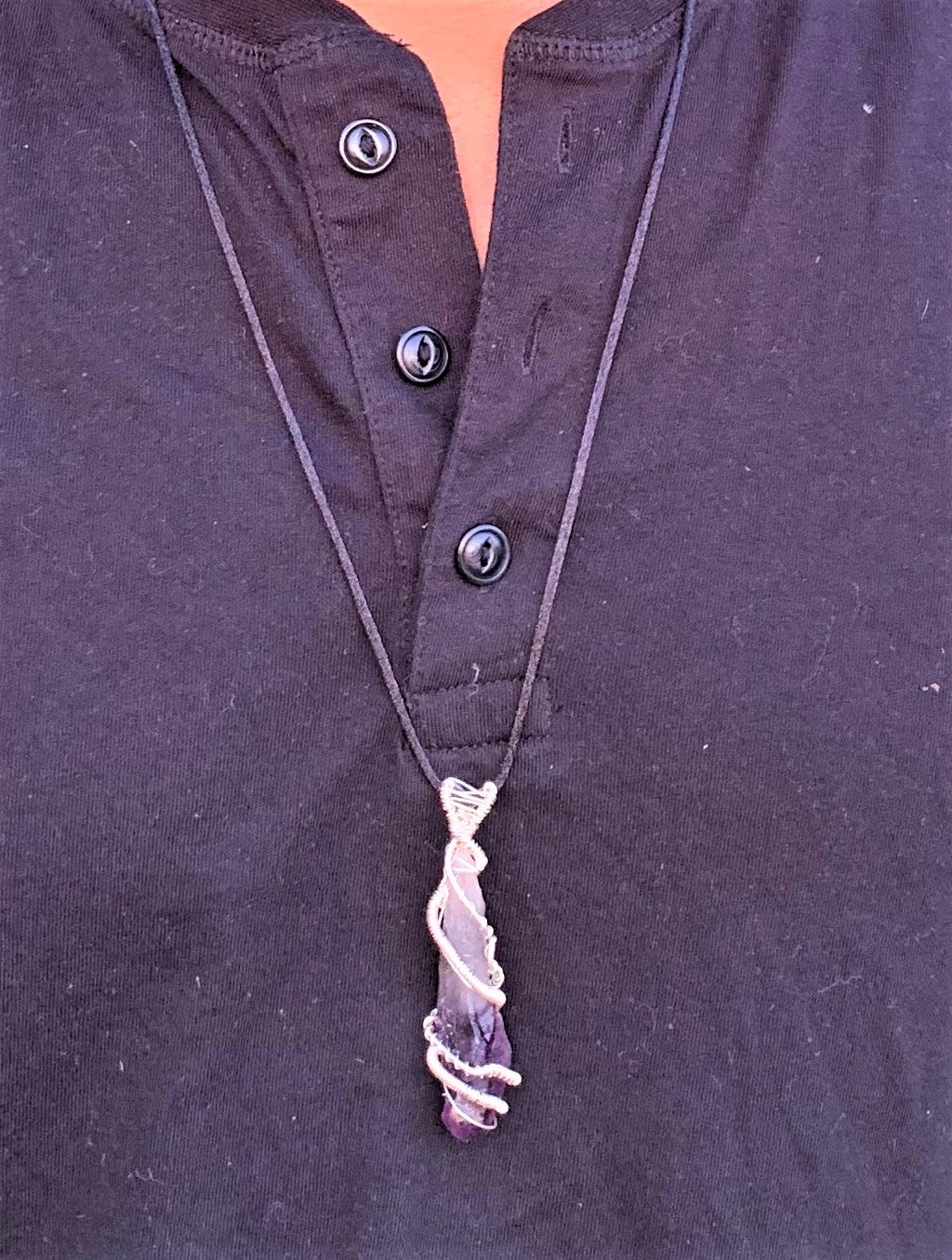 Sterling Silver Amethyst Neck Peace